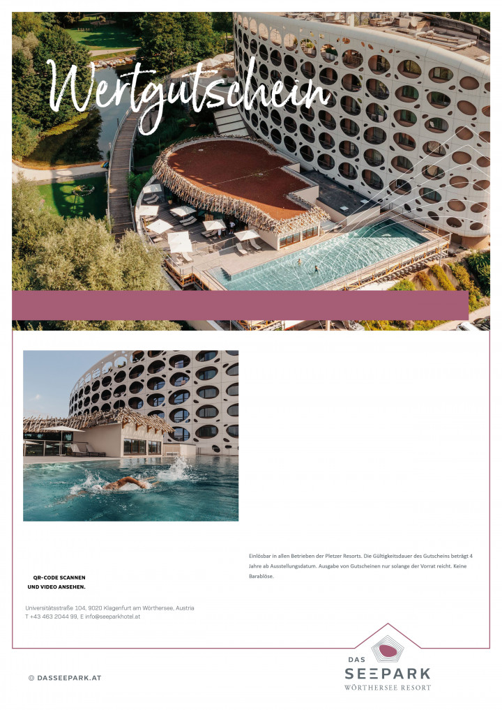 Das Seepark Wertgutschein