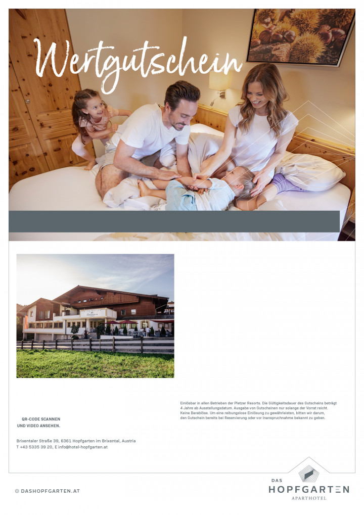 Das Hopfgarten Wertgutschein